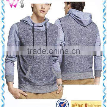 Custom mens pullover plain hoodie contrast color pullover hoodies without hood