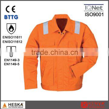 Safety reflective workwear mens flame retardant jacket