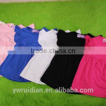Baby Girl T Shirts Manufacturers in China 45 Numbers Colors Leggings Pearl Ruffle Shirts Tunic photo-2