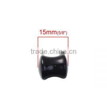 10mm Acrylic Ear Stretcher Expander Bobbin Black Wholesale Plugs Jewelry photo-2