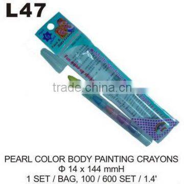 L47 PEARL COLOR BODY PAINTING CRAYONS