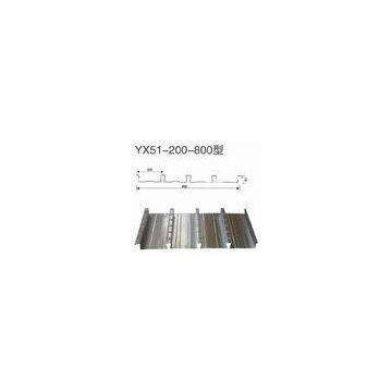 High intensity corrugated metal decking sheet , galvanized steel floor decking sheet 0.7 - 1.4mm