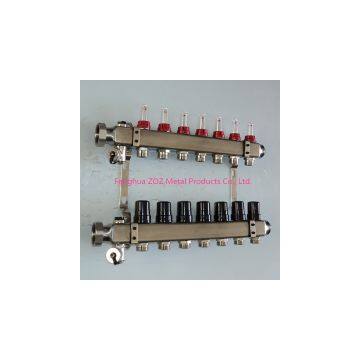 Stainless Steel Heating Manifold With Flow Meter photo-2