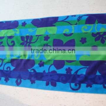 100%cotton high quality famous brand jacquard beach towel