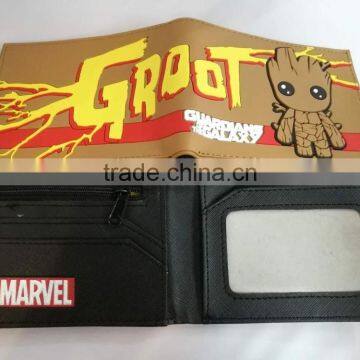 Hot sale Guardians of the Galaxy Groot Anime Cute Designs PU Wallets