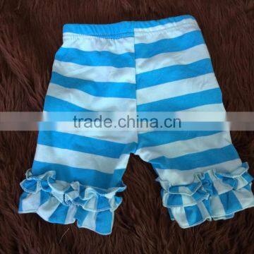 Wholesale remakes blue stripe elasticity knit shorts for baby MH5051318