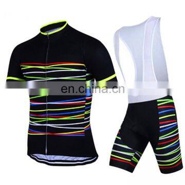 New Fashion Riding Jersey Cycling Bib Shorts Printed Bicycle Sportswear Bike Bib Shorts 3D Coolmax Padded