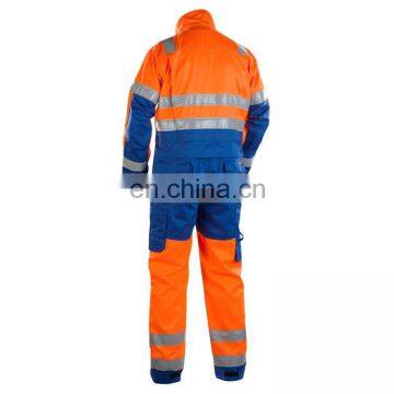 CE Unisex Gender Fashion Cheap Fied Reflective Striped Workwear Fire Resistant Winter Coverall