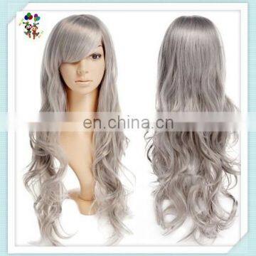 Colors Long Wave Party Fancy Dress Synthetic Cosplay Wigs HPC-0037
