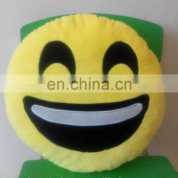 Cute Emoji Smiley Emoticon Yellow Round emoji pillow