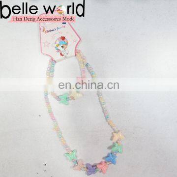 butterfly bead wholesale chunky bubblegum necklace for little girls