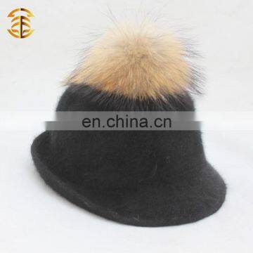 Wide Brim 100% Wool Felt Cowboy Hats For Women Wool Fedora Hat