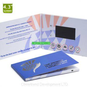 2017 Cheap LCD Display Video Book LCD Video Christmas Card LCD Video Brochure Modules photo-3