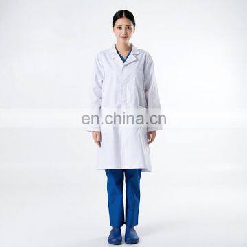 white women's 65%polyester 35%cotton lab coat