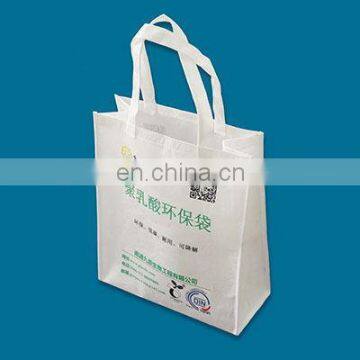 2017 Wholesale ECO Friendly Custom Printed Certified Compostable PLA Non-Woven Shooping Bag