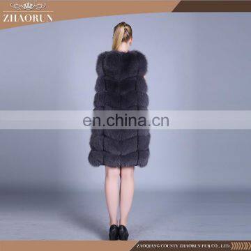 Wholesale China Garment Fox Fur Vest / Dyed Fox Fur Vest And Coat