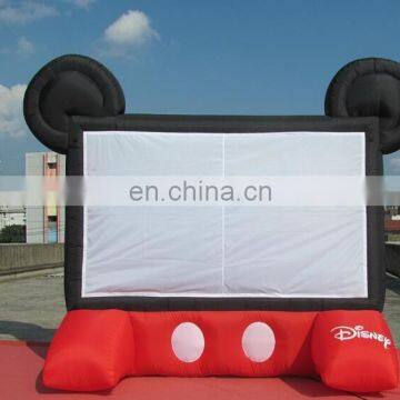 Giant Inflatable Cinema Screen / Outdooor Inflatable Screen For Sale