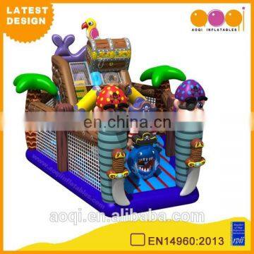 2015 AOQI latest design commercial use treasure hunt inflatable fun city for kids for sale