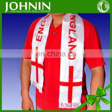 2015 hot selling wholesale satin custom football scarf for promotion