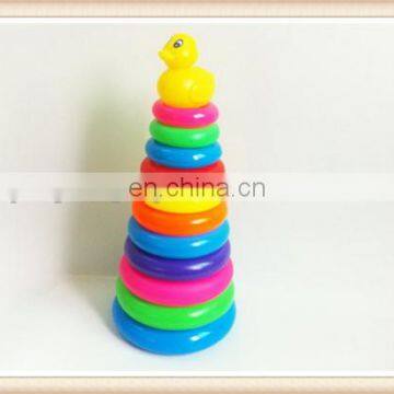 plastic rainbow toy ring toss game