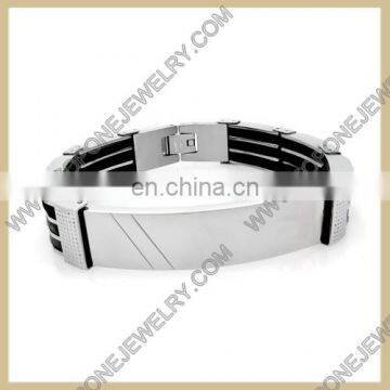 wholesale latest unique design bracelet stainless steel jewelry engravable bracelet