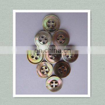 30mm Fashion Embossed Crest Gold Metal Button With Pearls photo-4