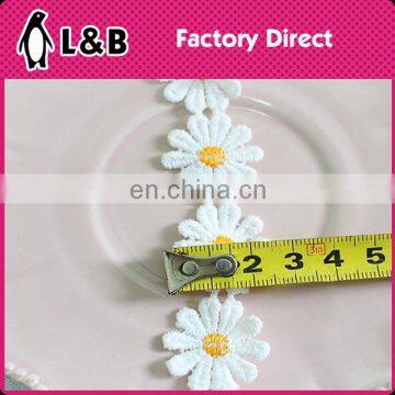 2017 Fashion Polyester Yarn Colorful Lace Trimming Sewing Ribbon Flower Trim photo-4