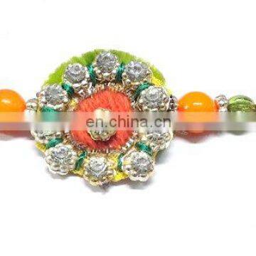 Ratna handicrafts Exclusive Fancy orange Rakhi - Indian