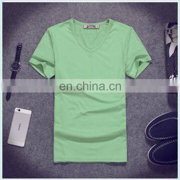 2017 Summer blank green shirt short sleeve cheap t shirt for wholesale