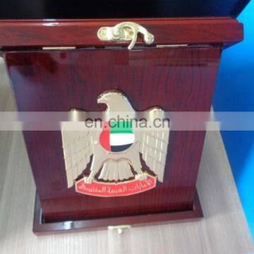 3D Eagle Wooden Case Trophy for National Day photo-2