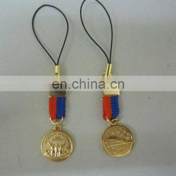 medal with phone strap