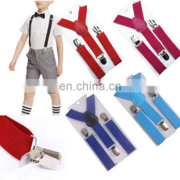 Fashion Children Best Selling Suspenders Baby&kids Suspender Clip-on Adjustable Elastic Y-back Suspender Braces Party