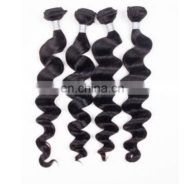 Wholesale natural raw virgin indian human hair loose wave