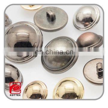 Manufactory AZO Friendly Shaven-Headed ABS Plastic Shinny Plating Shank Coat Round Button Has Small Rim, Mushroom Plastic Button