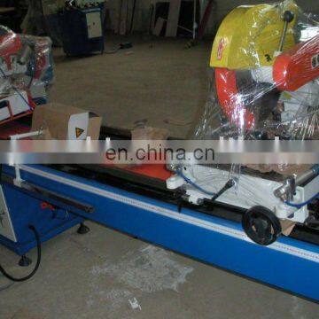 UPVC Window Fabrication Machine / Double head cutting saw machine