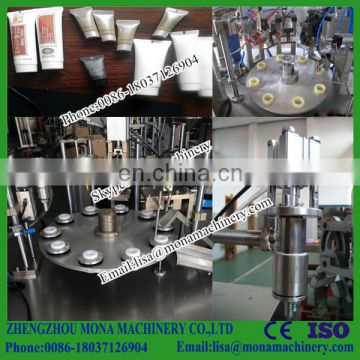 Plastic tube filling and sealing machine, toothpaste tube filing machine, semi automatic sealing machine