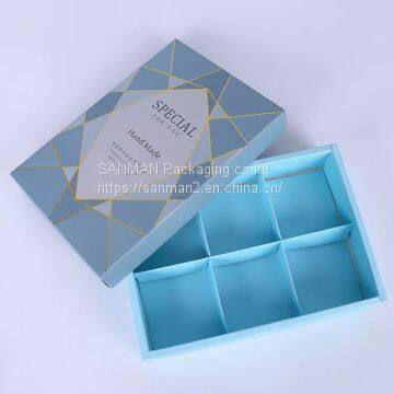 Rectangle blue cake pack box