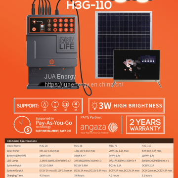 JUA Energy Portable Solar Home Kits With 110Wh LiFePO4 Battery photo-2