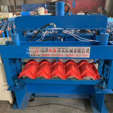 Competitive Price Roofing Tile Double Layer Roof Roll Forming Machine photo-4