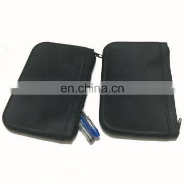 Factory Both Side Plain Design Zipper Cosmetic Purse Wallet Kids Pencil Case Silicone Bag photo-7