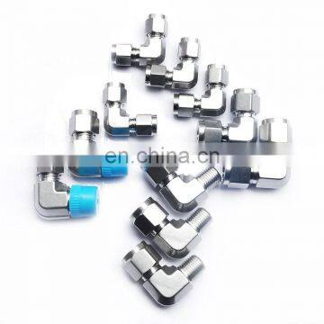 Quick Coupler 3/8'' Male to Female Thread Elbow Right Angle Fittings Stainless Steel 304 L Type Hydraulic Pipe Fittings photo-5