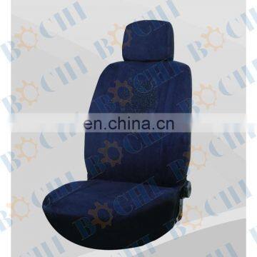 Dark blue and velvet fabric whole sets car seat cover for universal car