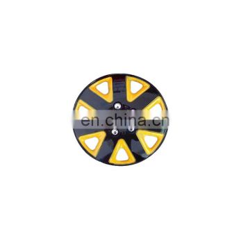 ABS, PP 13,14, inch size yellow and black color car cover cheap wheel covers