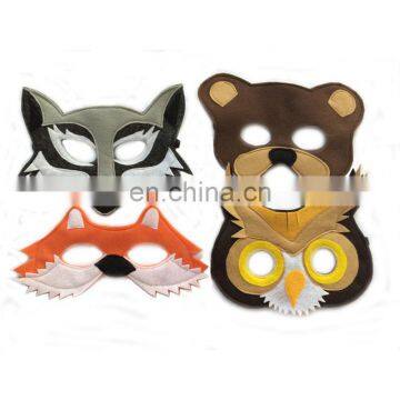 Wholesale Cheap Felt Animal Face Black Felt Mask Face photo-2