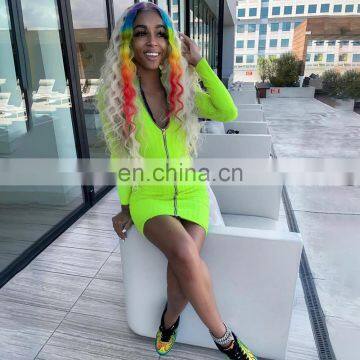 Hot Selling Zip up Rib Fabric Good Quality Full Bodysuits For Women Adults photo-4