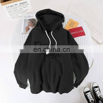 Hot Wholesale Fashion Ladies Girls Women's Embroidery Casual Oversized Hoodie photo-5