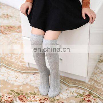 Kids Girl Solid Stockings Children Summer Autumn Knee high socks 3Size for 1-12T