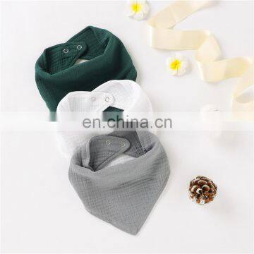 Wholesale Woven Cotton Gauze 4 Layers Organic Baby Bib