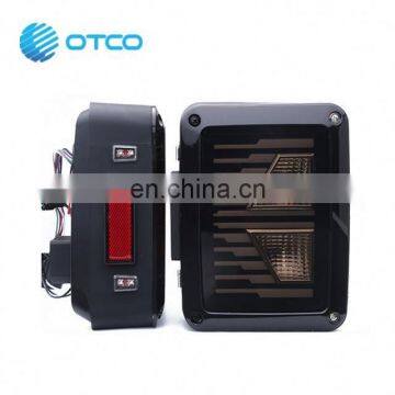 4x4 Car Accessories USA EU Version IP67 Red Yellow Reverse Indicator Tail Lights Rear Lamps for Jeep Wrangler