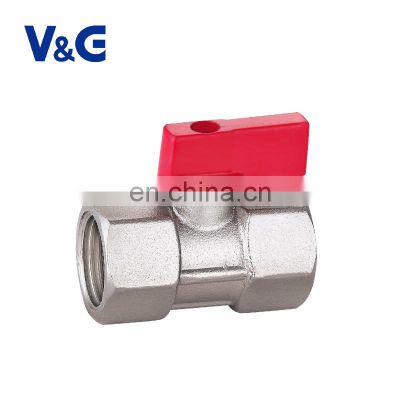 1/4" - 3/4" F-BSP x F-BSP Valogin 232 psi Regulating Iron Handle Brass Mini Ball Valve